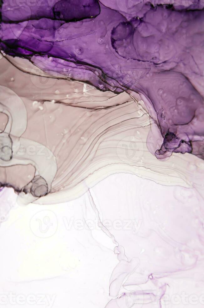 Ink colors are amazingly bright, luminous, translucent, free-flowing, and dry quickly. Abstract artwork. Trendy wallpaper. Natural pattern, luxury. Art for your design project. Transparent creativity. photo
