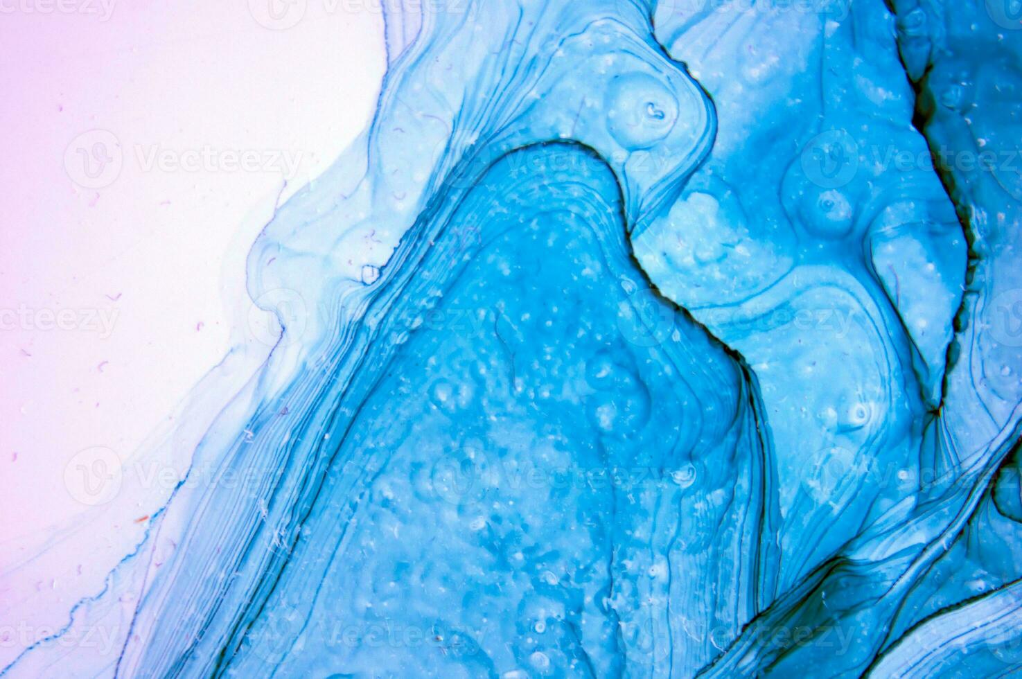 Ink colors are amazingly bright, luminous, translucent, free-flowing, and dry quickly. Abstract artwork. Trendy wallpaper. Natural pattern, luxury. Art for your design project. Transparent creativity. photo