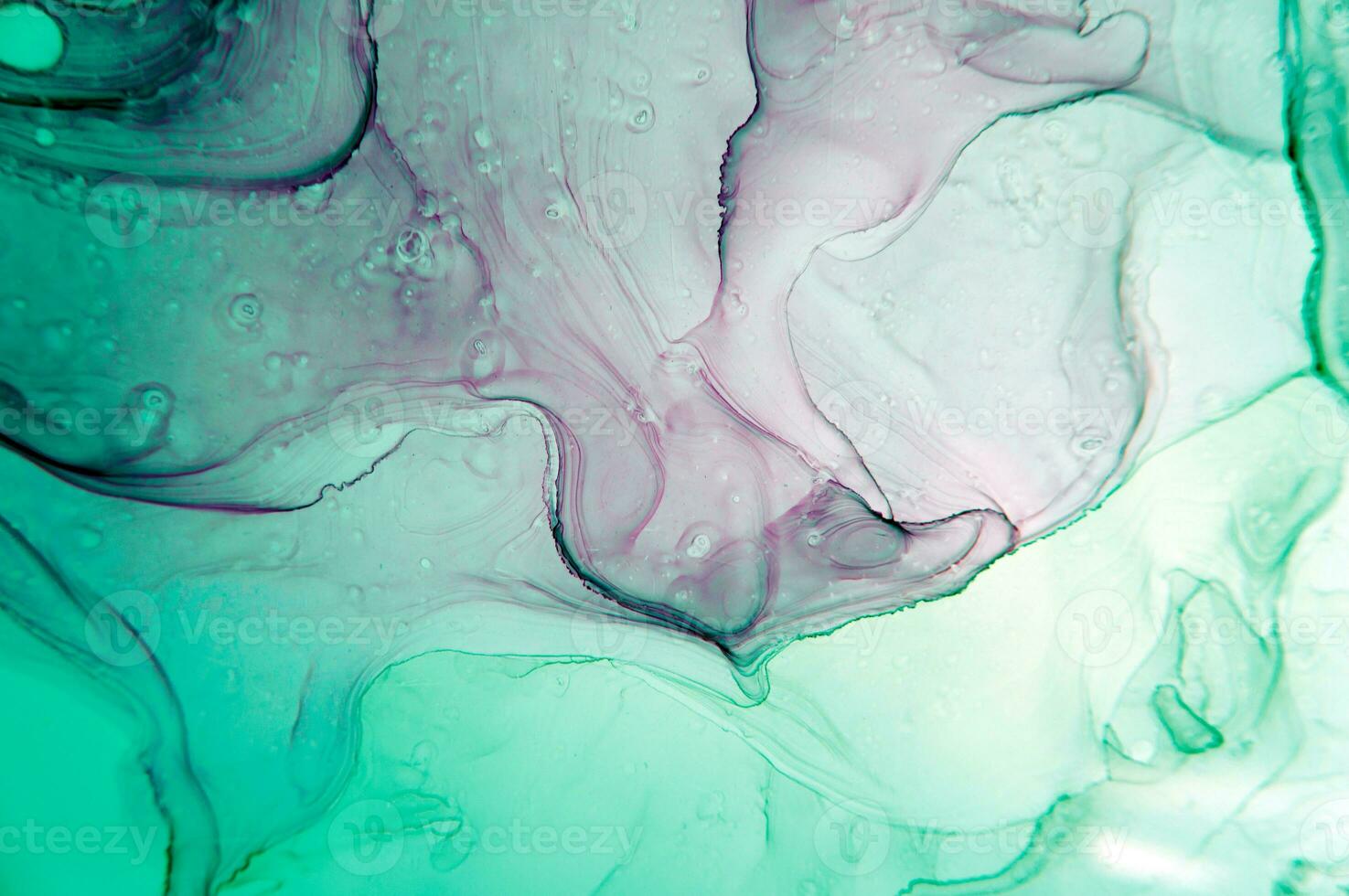 Ink colors are amazingly bright, luminous, translucent, free-flowing, and dry quickly. Abstract artwork. Trendy wallpaper. Natural pattern, luxury. Art for your design project. Transparent creativity. photo