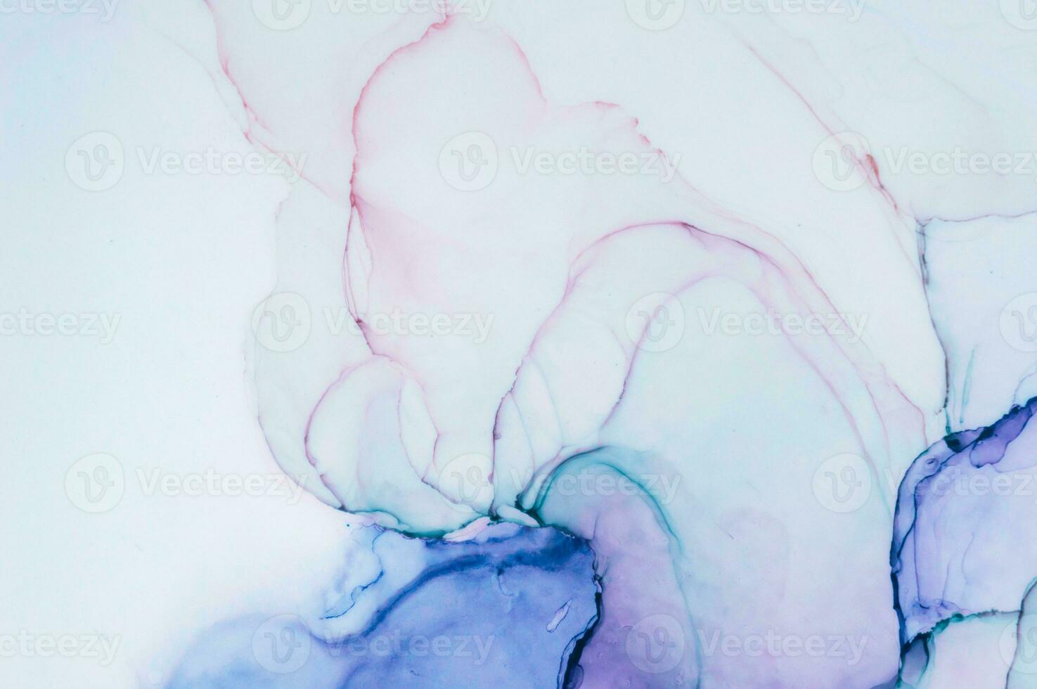 Part of original alcohol ink painting. Modern art. Abstract colorful background, wallpaper. Marble texture. Fluid Art for modern banners, ethereal graphic design. photo