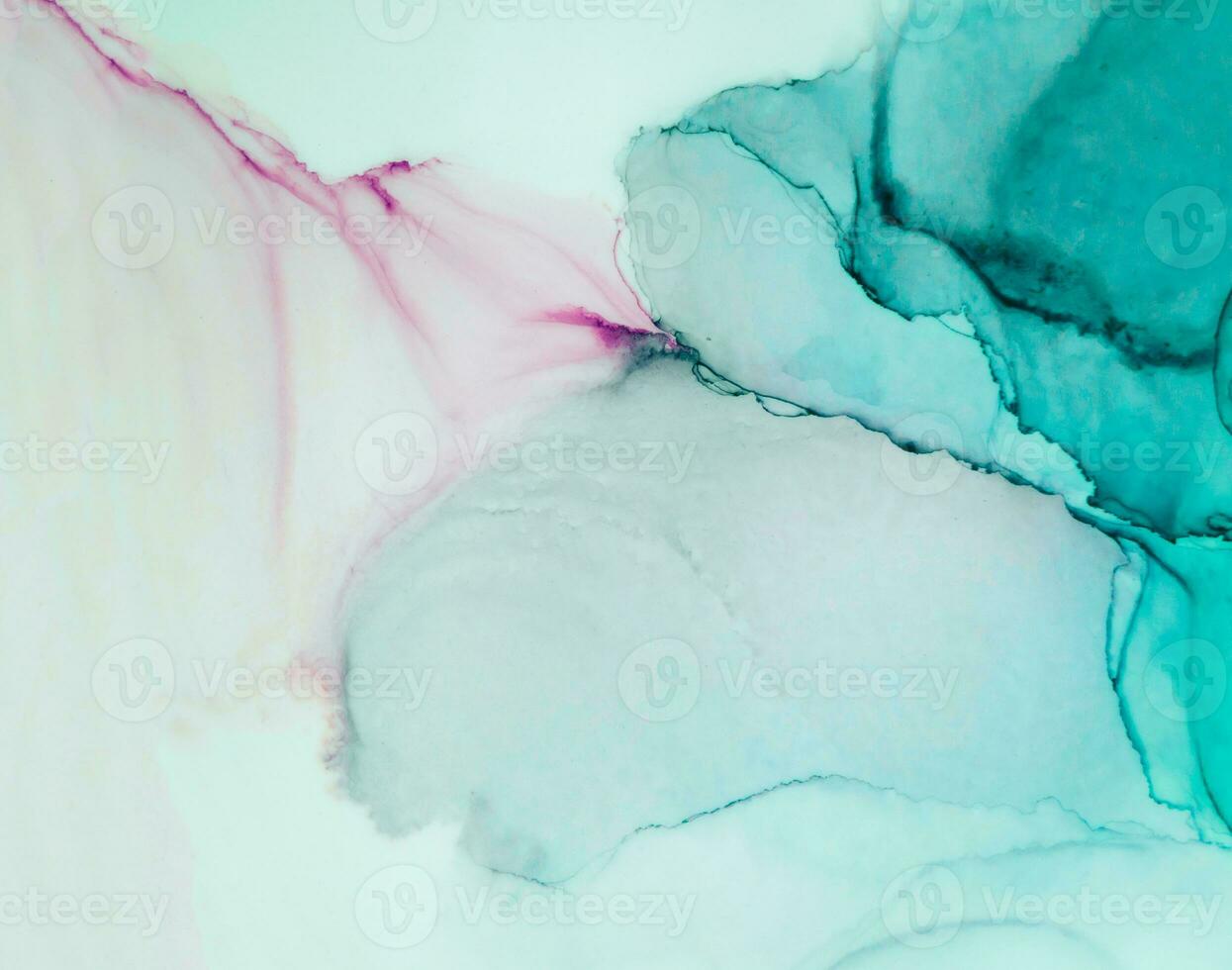 Part of original alcohol ink painting. Modern art. Abstract colorful background, wallpaper. Marble texture. Fluid Art for modern banners, ethereal graphic design. photo