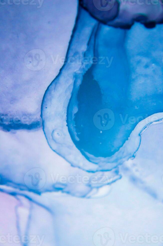 Part of original alcohol ink painting. Modern art. Abstract colorful background, wallpaper. Marble texture. Fluid Art for modern banners, ethereal graphic design. photo