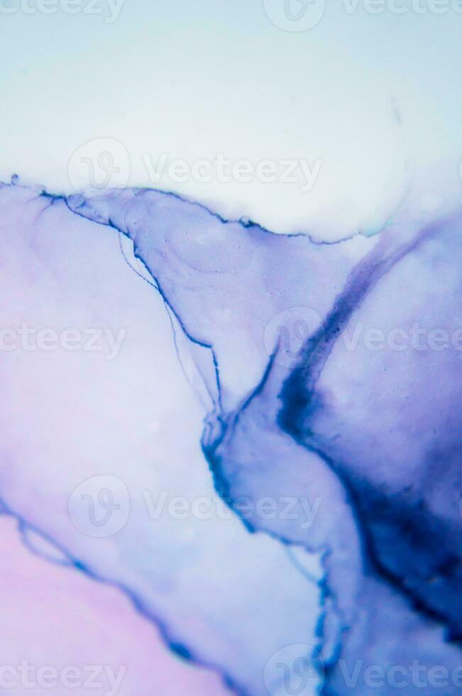 Ink colors are amazingly bright, luminous, translucent, free-flowing, and dry quickly. Abstract artwork. Trendy wallpaper. Natural pattern, luxury. Art for your design project. Transparent creativity. photo