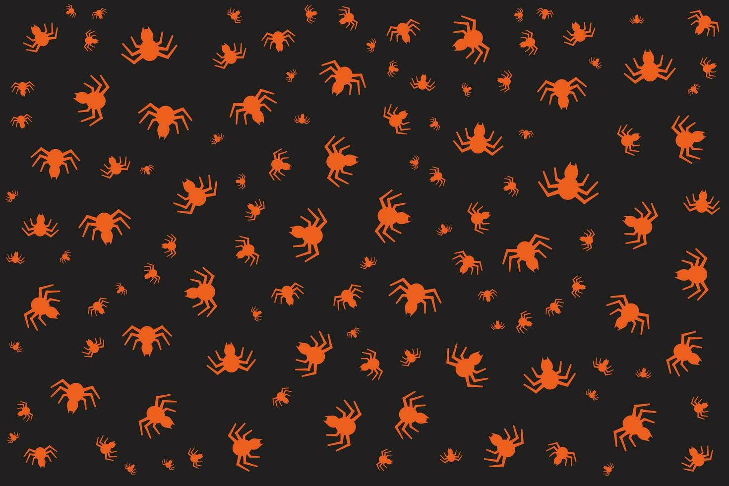 Hand drawn flat Halloween pattern design vector