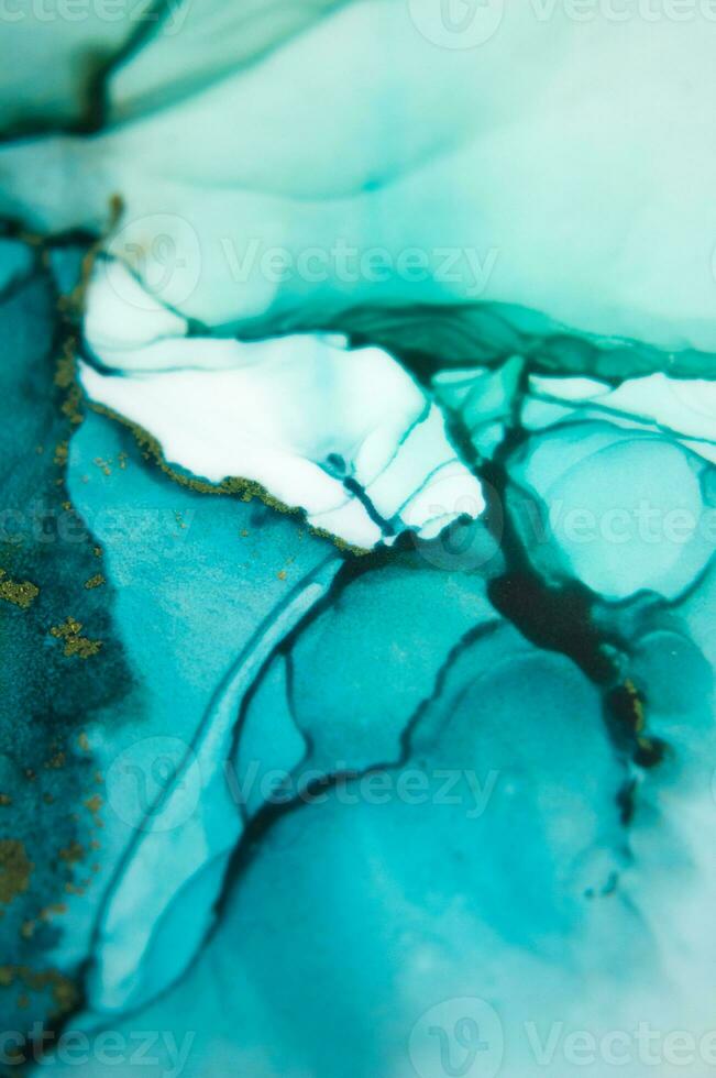 Alcohol ink. Style incorporates the swirls of marble or the ripples of agate. Abstract painting, can be used as a trendy background for wallpapers, posters, cards, invitations, websites. photo