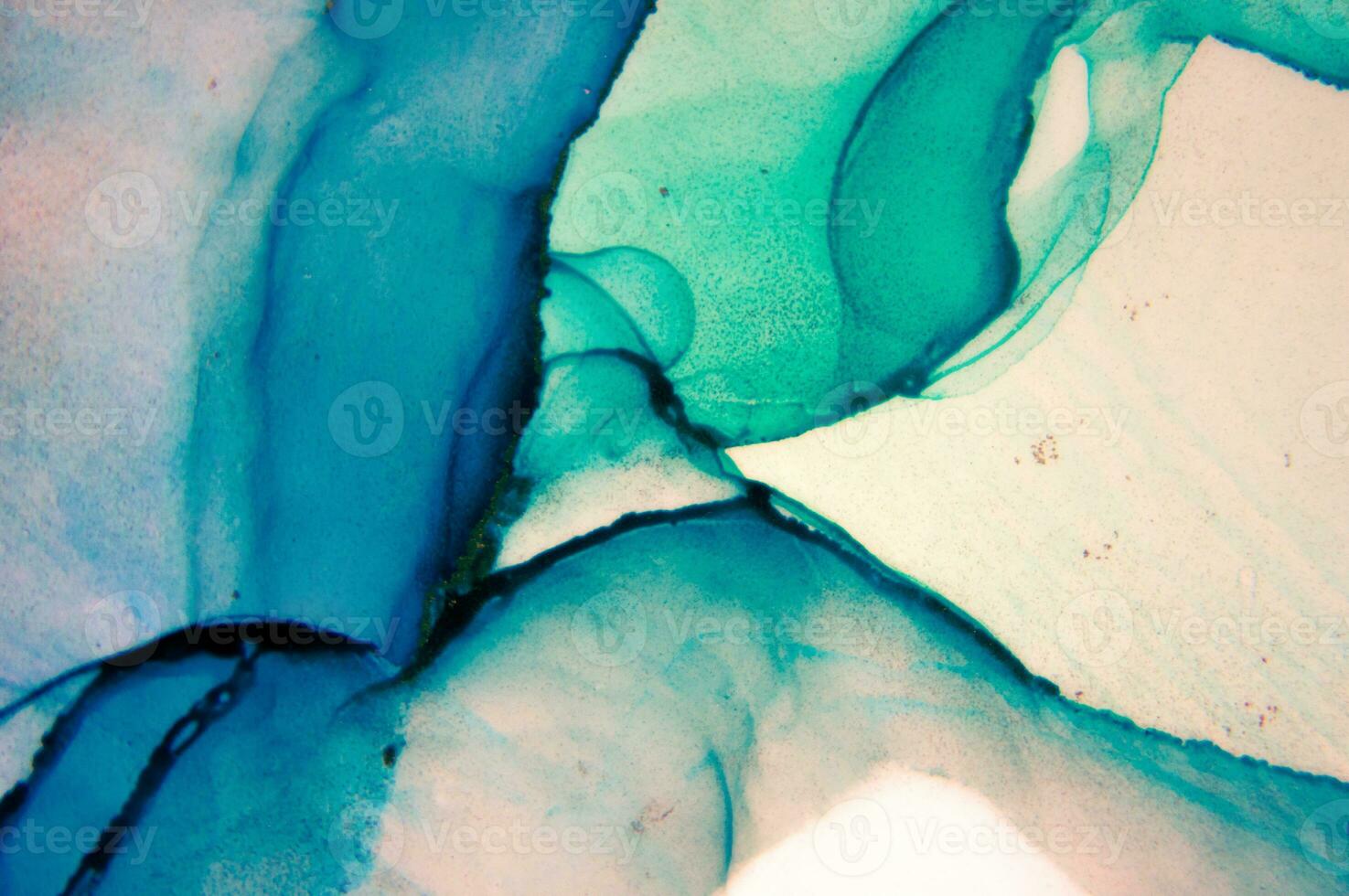 The picture is painted in alcohol ink. Abstraction will perfectly fit into a modern interior. Closeup of the painting. Colorful abstract painting background. photo