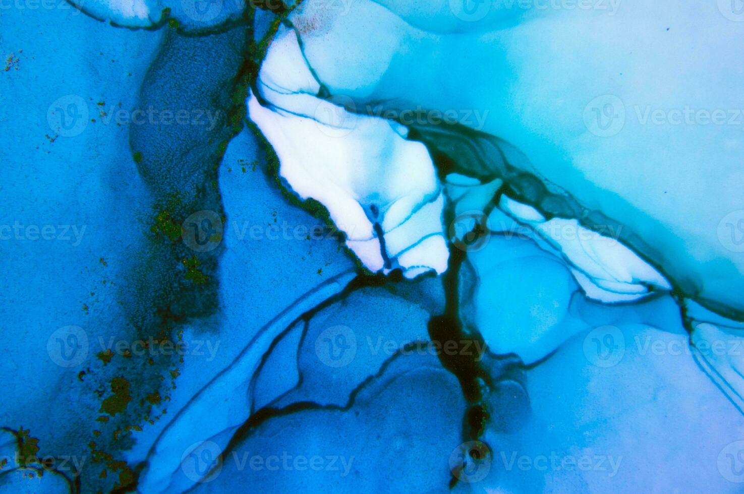 The picture is painted in alcohol ink. Abstraction will perfectly fit into a modern interior. Closeup of the painting. Colorful abstract painting background. photo