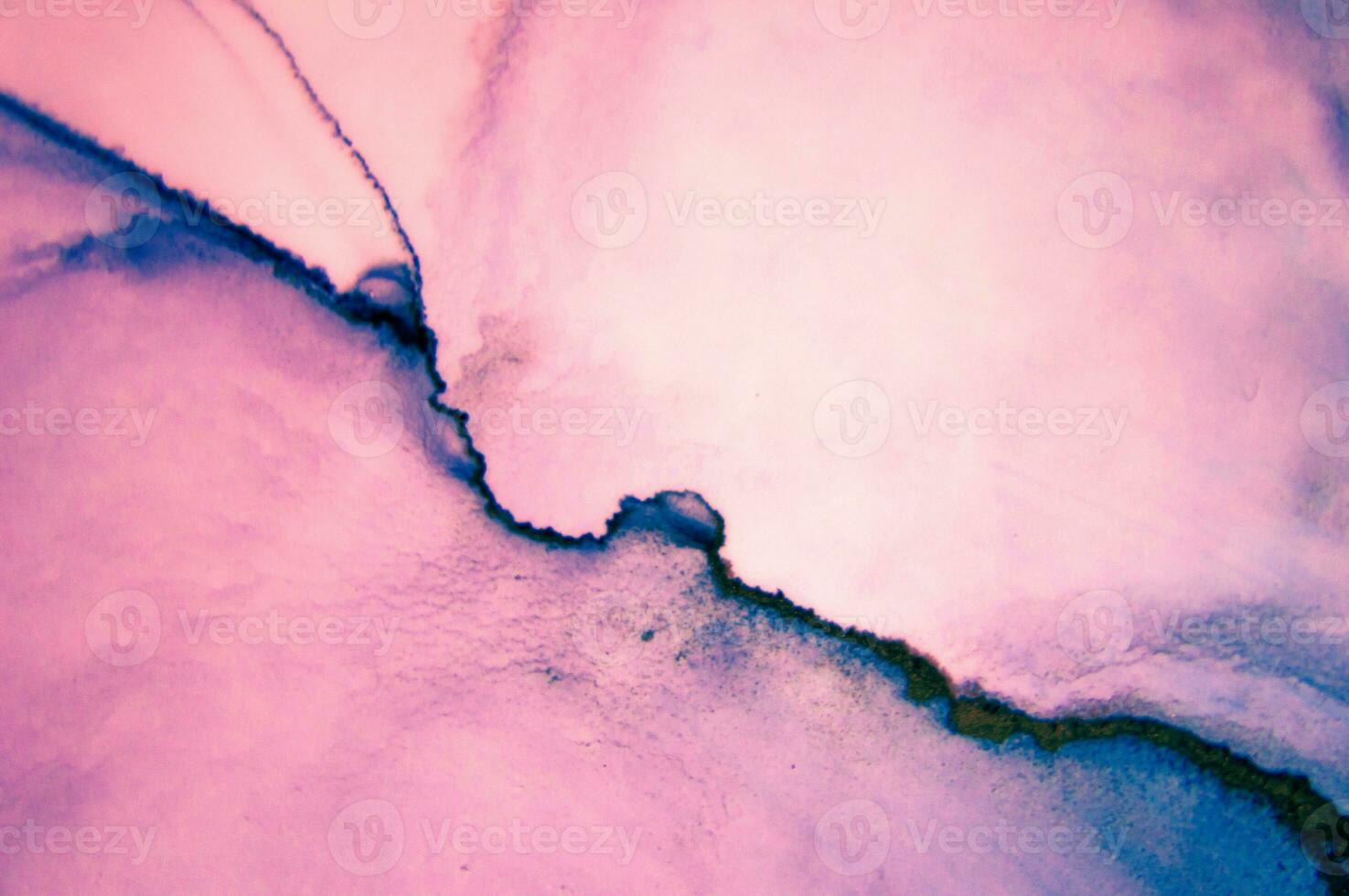 The picture is painted in alcohol ink. Abstraction will perfectly fit into a modern interior. Closeup of the painting. Colorful abstract painting background. photo
