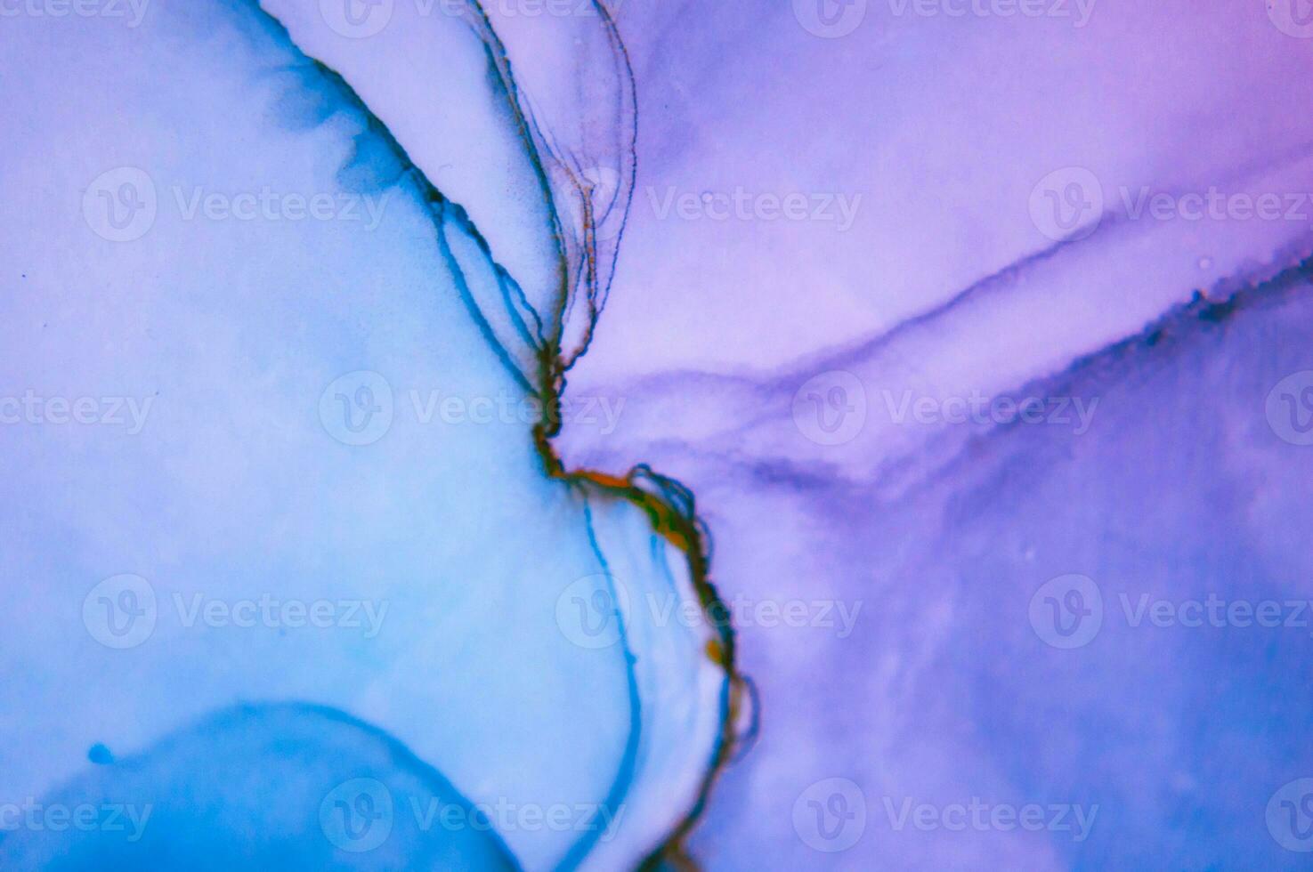 The picture is painted in alcohol ink. Abstraction will perfectly fit into a modern interior. Closeup of the painting. Colorful abstract painting background. photo