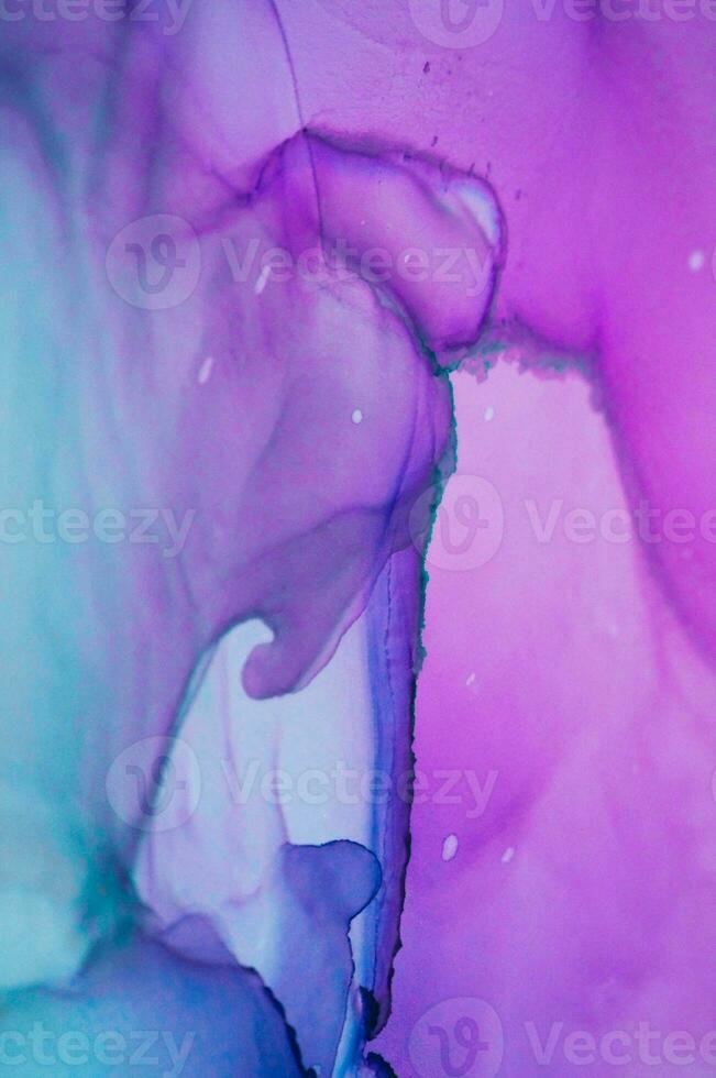 Ink, paint, abstract. Closeup of the painting. Colorful abstract painting background. Highly-textured oil paint. High quality details. Alcohol ink modern abstract painting, modern contemporary art. photo