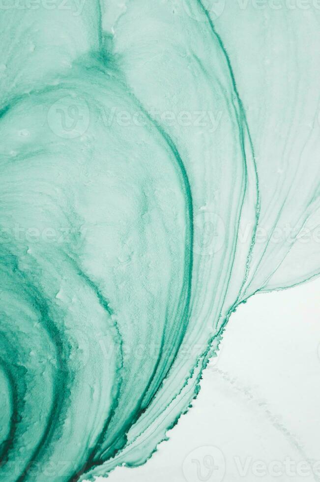 Ink colors are amazingly bright, luminous, translucent, free-flowing, and dry quickly. Abstract artwork. Trendy wallpaper. Natural pattern, luxury. Art for your design project. Transparent creativity. photo