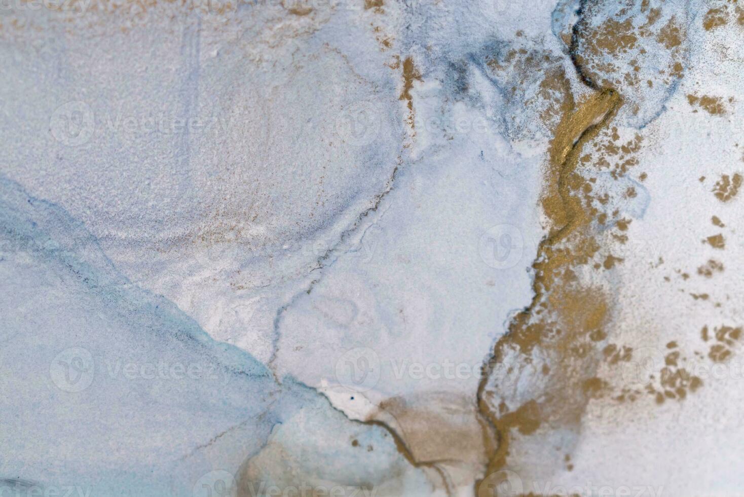 Alcohol ink sea texture. Artistic bright splash. Liquid artwork. Abstract ethereal swirl. Fragment of artwork. Trendy modern art. Inspired by the sky, as well as steam and smoke. photo