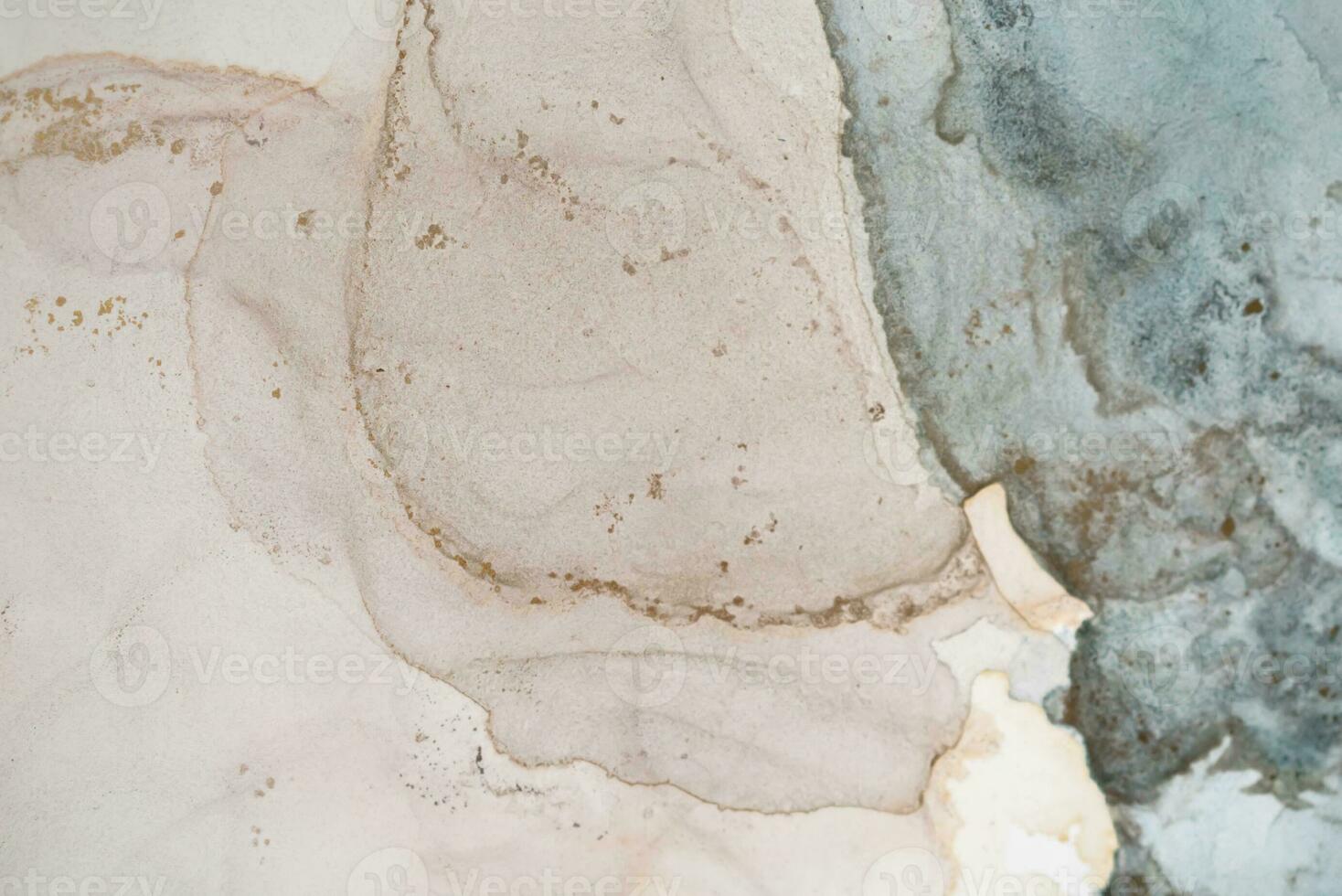Alcohol ink sea texture. Artistic bright splash. Liquid artwork. Abstract ethereal swirl. Fragment of artwork. Trendy modern art. Inspired by the sky, as well as steam and smoke. photo