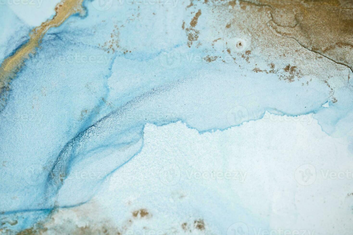 Alcohol ink sea texture. Artistic bright splash. Liquid artwork. Abstract ethereal swirl. Fragment of artwork. Trendy modern art. Inspired by the sky, as well as steam and smoke. photo