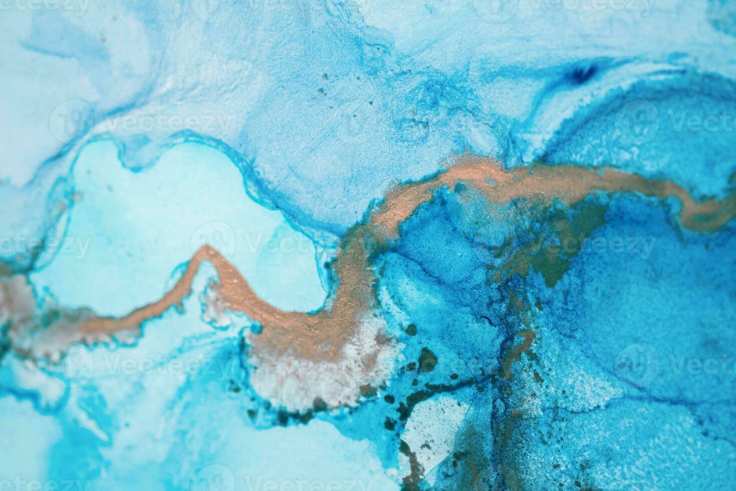 The picture is painted in alcohol ink. Creative abstract artwork made with translucent ink colors. Trendy wallpaper. Abstract painting, can be used as a background for wallpapers, posters, websites. photo