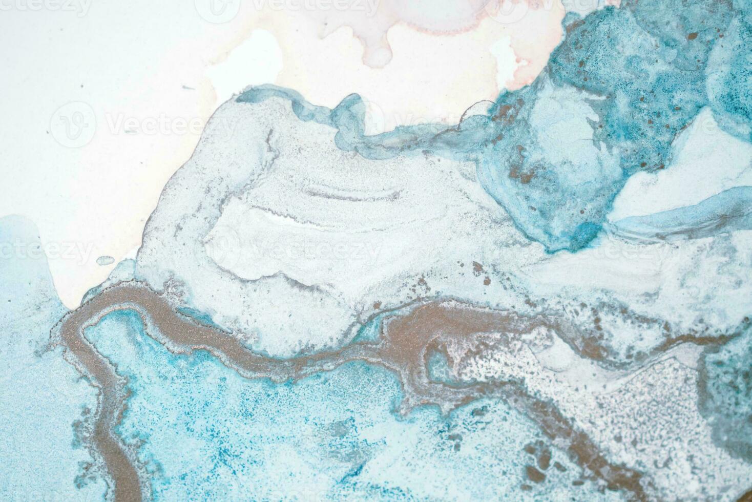 The picture is painted in alcohol ink. Creative abstract artwork made with translucent ink colors. Trendy wallpaper. Abstract painting, can be used as a background for wallpapers, posters, websites. photo