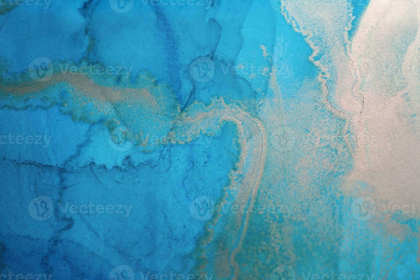 Alcohol ink sea texture. Contemporary art. Abstract art background. Multicolored bright texture. Fragment of artwork. Modern art. Inspired by the sky, as well as steam and smoke. Trendy wallpaper. photo