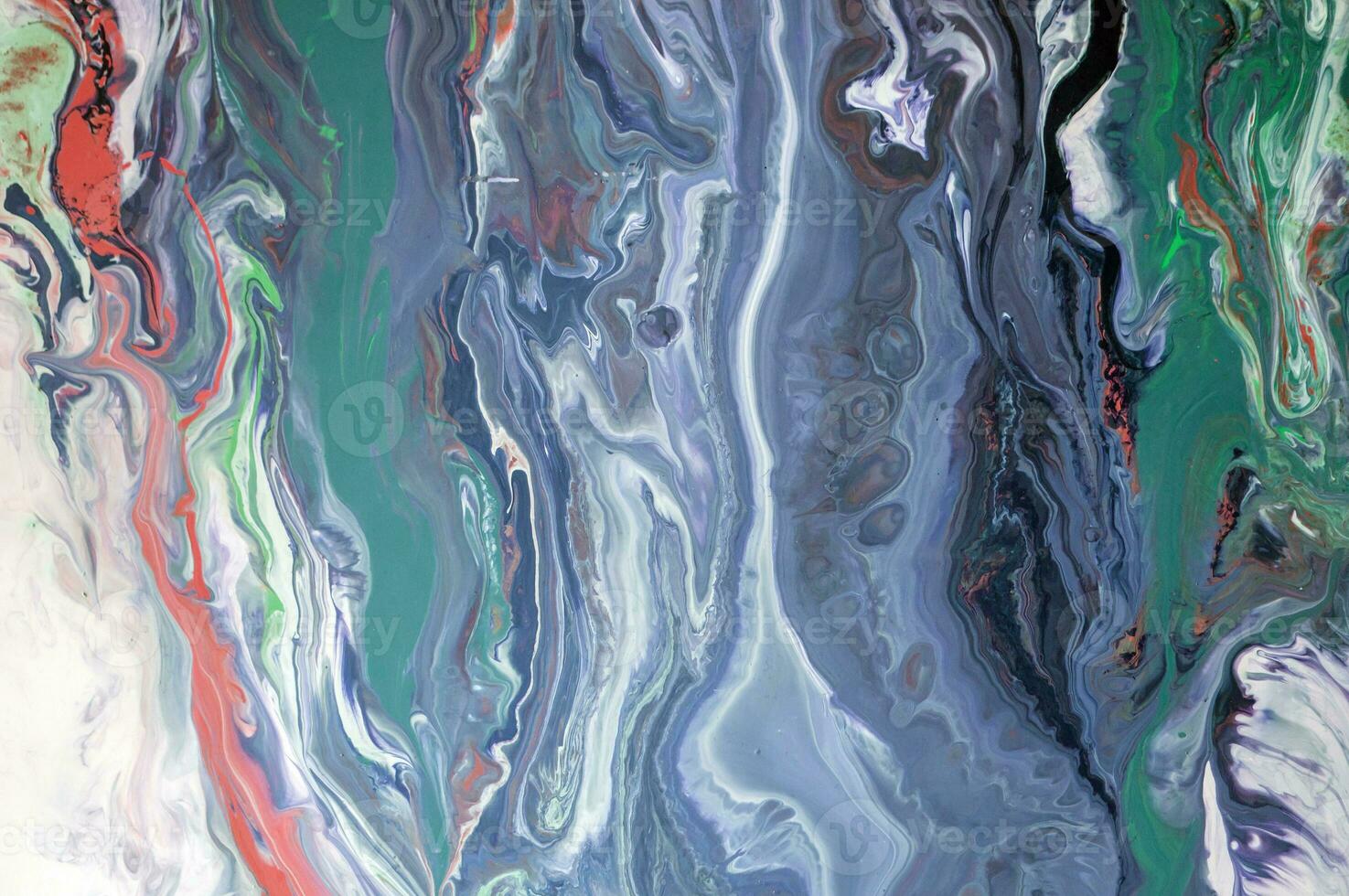 Abstract created using the technique of liquid acrylic. Purple marble texture. Abstract ethereal swirl. Trendy wallpaper. Natural pattern, luxury. Art for your design project. Transparent creativity. photo