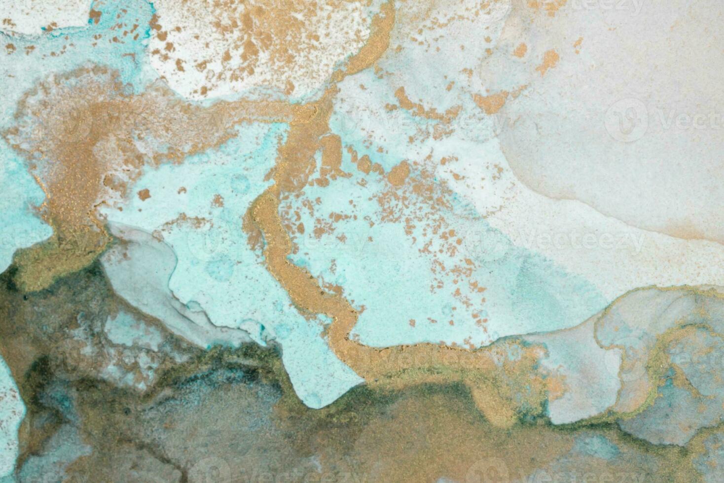 The picture is painted in alcohol ink. Creative abstract artwork made with translucent ink colors. Trendy wallpaper. Abstract painting, can be used as a background for wallpapers, posters, websites. photo