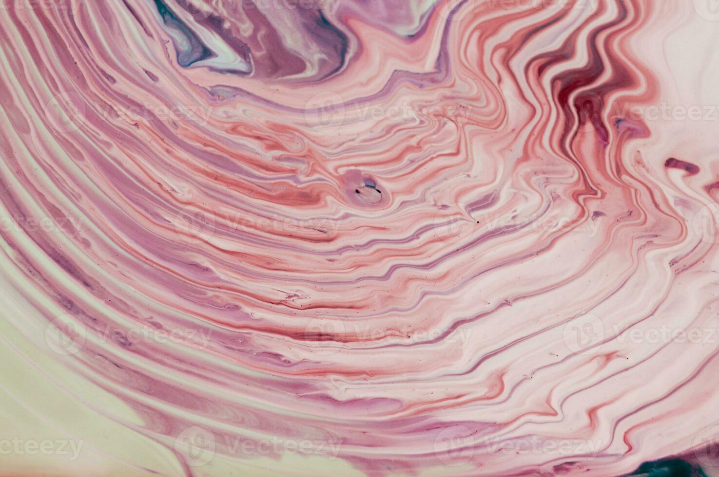Abstract fluid acrylic painting. Marbled blue abstract background. Liquid marble pattern. Hand painted background with mixed liquid red, blue and green paints. Modern art. photo
