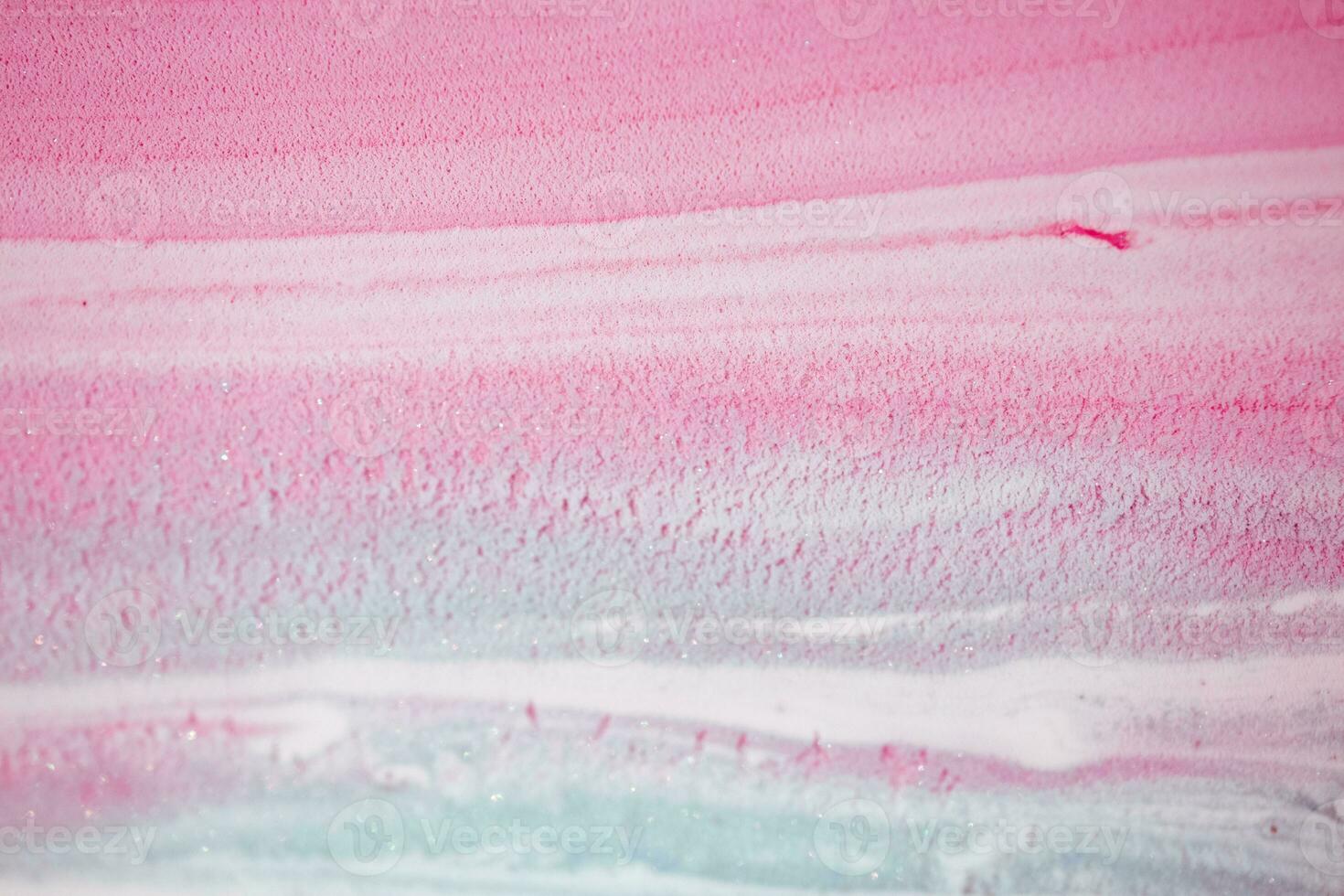 Abstract created using the technique of liquid acrylic. Macro photography of the smallest details of a picture. The picture shows how overflows of shades and colors of paint resemble space motifs. photo