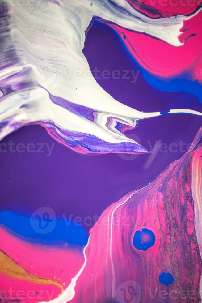 acrylic, paint, abstract. Closeup of the painting. Colorful abstract painting background. Highly-textured oil paint. High quality details. Marbling. Marble texture. Paint splash. Colorful fluid. photo