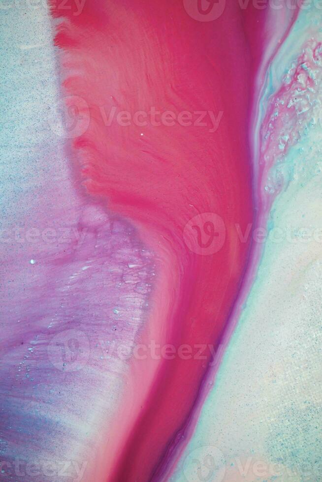 Artistic bright splash. Liquid artwork. Purple marble texture. Abstract ethereal swirl. Contemporary art. Abstract art background. Multicolored bright texture. Sophisticated illustration. photo