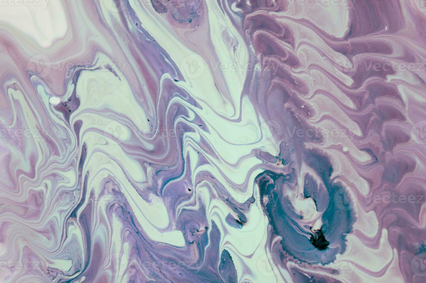 Abstract fluid acrylic painting. Marbled blue abstract background. Liquid marble pattern. Hand painted background with mixed liquid red, blue and green paints. Modern art. photo