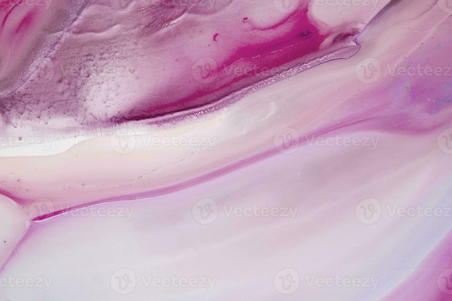 Abstract created using the technique of liquid acrylic. Macro photography of the smallest details of a picture. The picture shows how overflows of shades and colors of paint resemble space motifs. photo