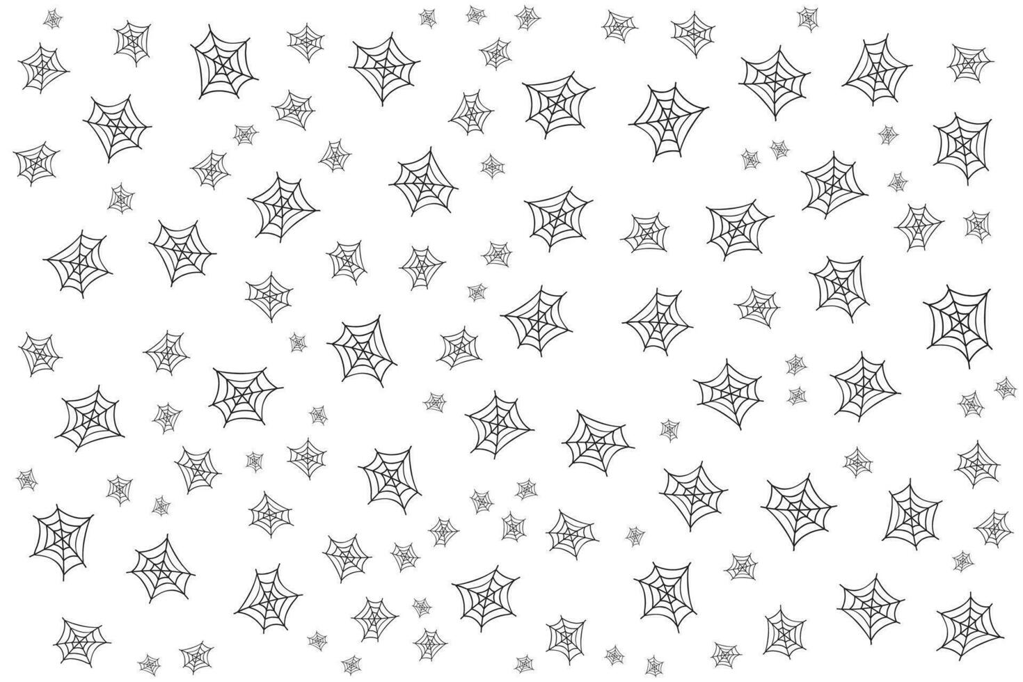 Hand drawn flat Halloween pattern design vector