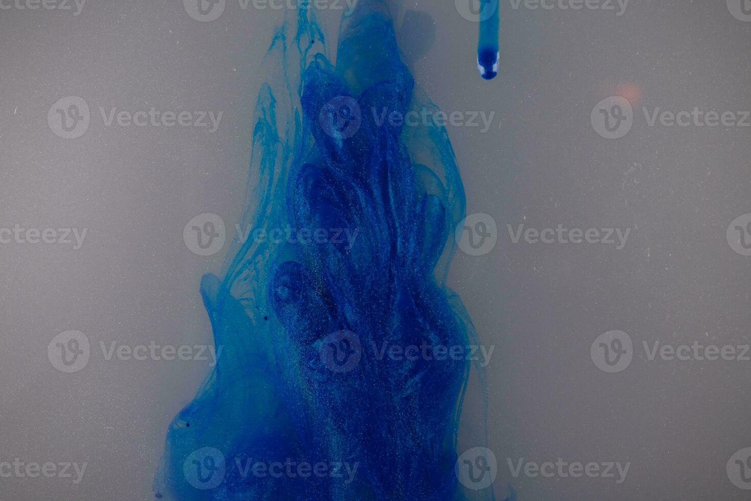 Abstract fluid acrylic painting. Marbled white abstract Ink cloud on black background. Liquid marble pattern. Modern art. photo