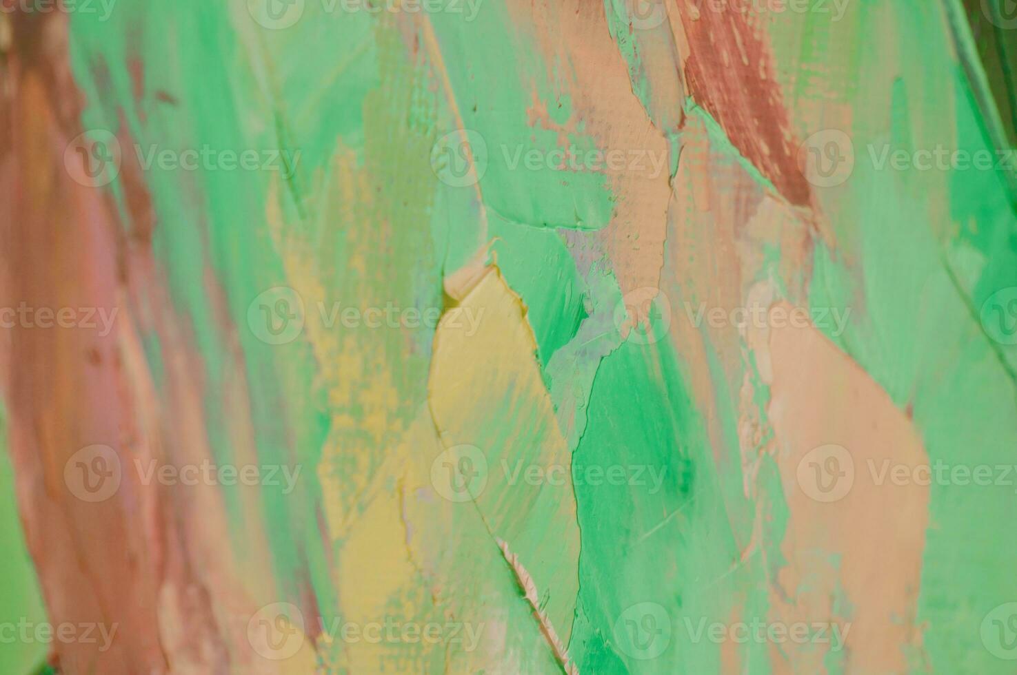 Multicolored texture painting. Abstract art background. oil on canvas. Rough brushstrokes of paint. Closeup of a painting by oil and palette knife. Highly-textured, high quality details. photo