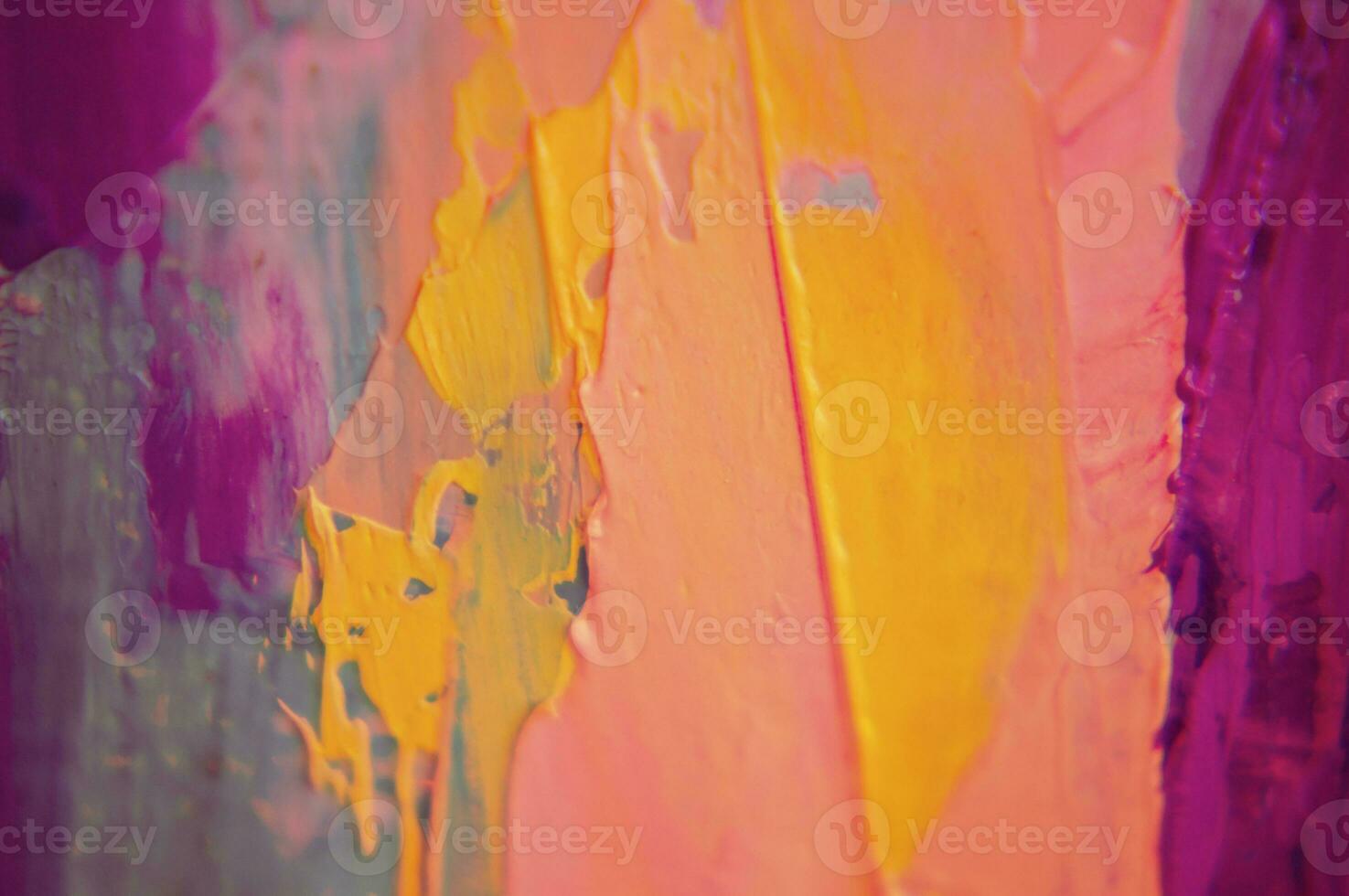 Multicolored texture painting. Abstract art background. oil on canvas. Rough brushstrokes of paint. Closeup of a painting by oil and palette knife. Highly-textured, high quality details. photo
