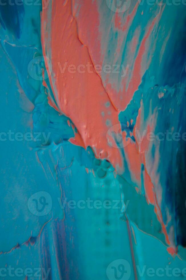 Multicolored texture painting. Abstract art background. oil on canvas. Rough brushstrokes of paint. Closeup of a painting by oil and palette knife. Highly-textured, high quality details. photo