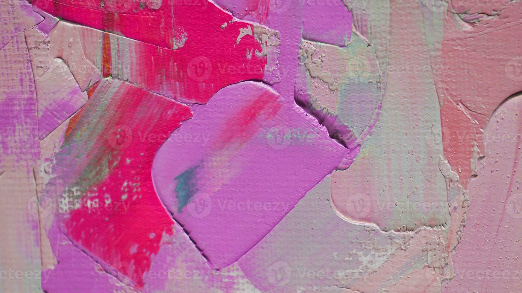 Fragment. Multicolored texture painting. Abstract art background. oil on canvas. Rough brushstrokes of paint. Closeup of a painting by oil and palette knife. Highly-textured, high quality details. photo
