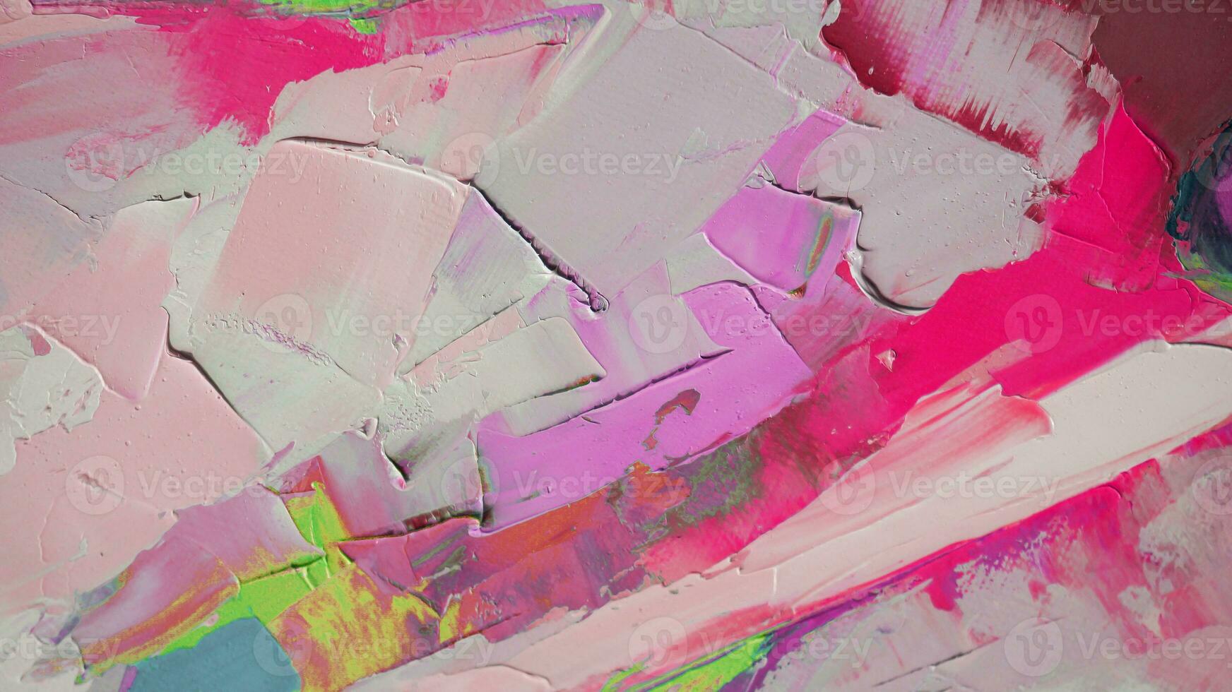 Fragment. Multicolored texture painting. Abstract art background. oil on canvas. Rough brushstrokes of paint. Closeup of a painting by oil and palette knife. Highly-textured, high quality details. photo