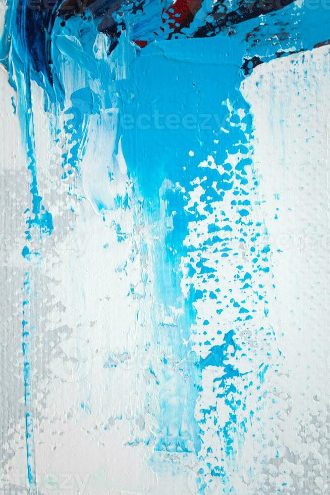 abstract oil painting with light pastel colors, oil on canvas white, marine blue and amber orange, wallpaper, background, use of palette knives, realistic hyper-detail, expressive brush strokes photo