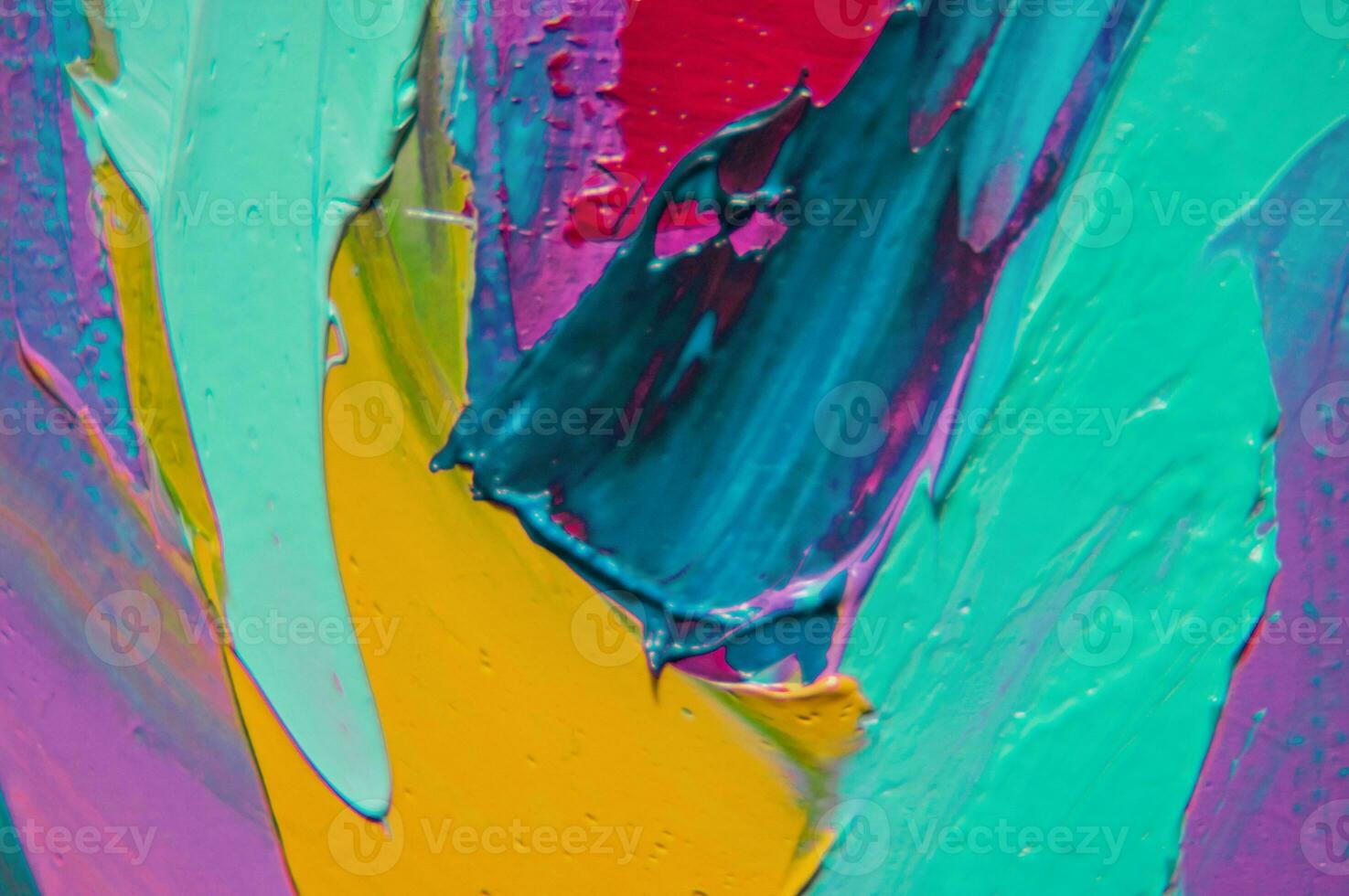Closeup of abstract rough art painting texture, with oil brushstroke, pallet knife paint on canvas photo