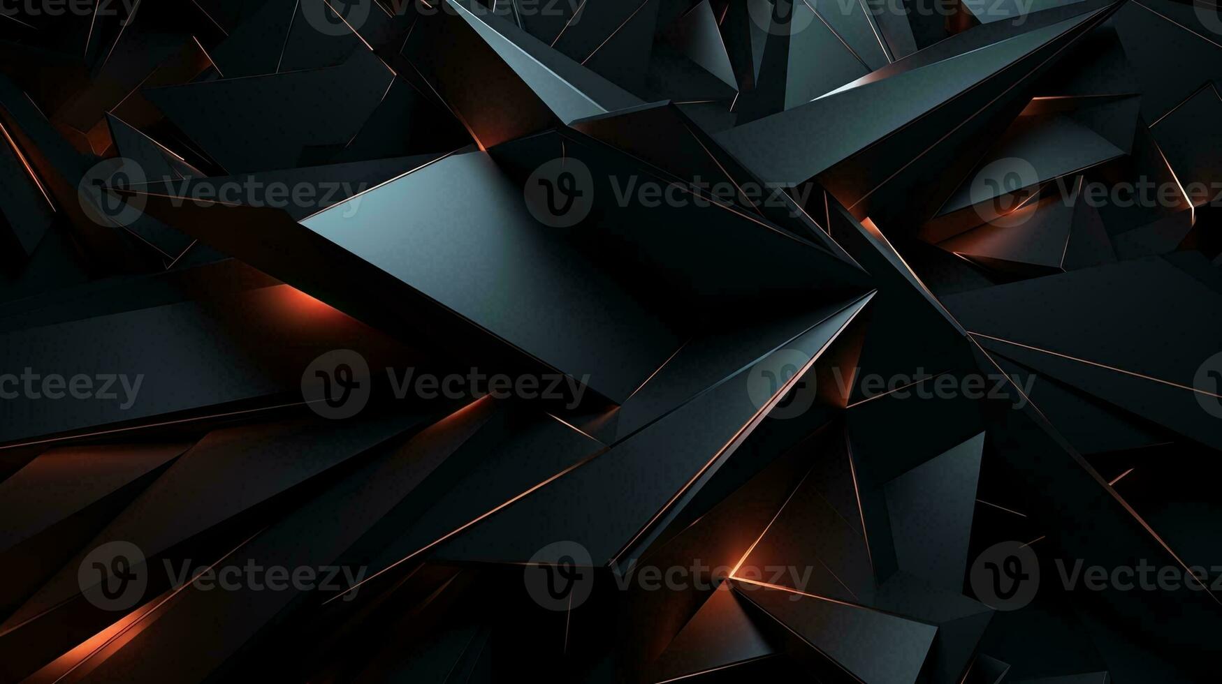 Layered texture of dark colors 3D layers. Cover layout design template. Abstract realistic decoration textured with cardboard wavy layers. Black abstract background. photo