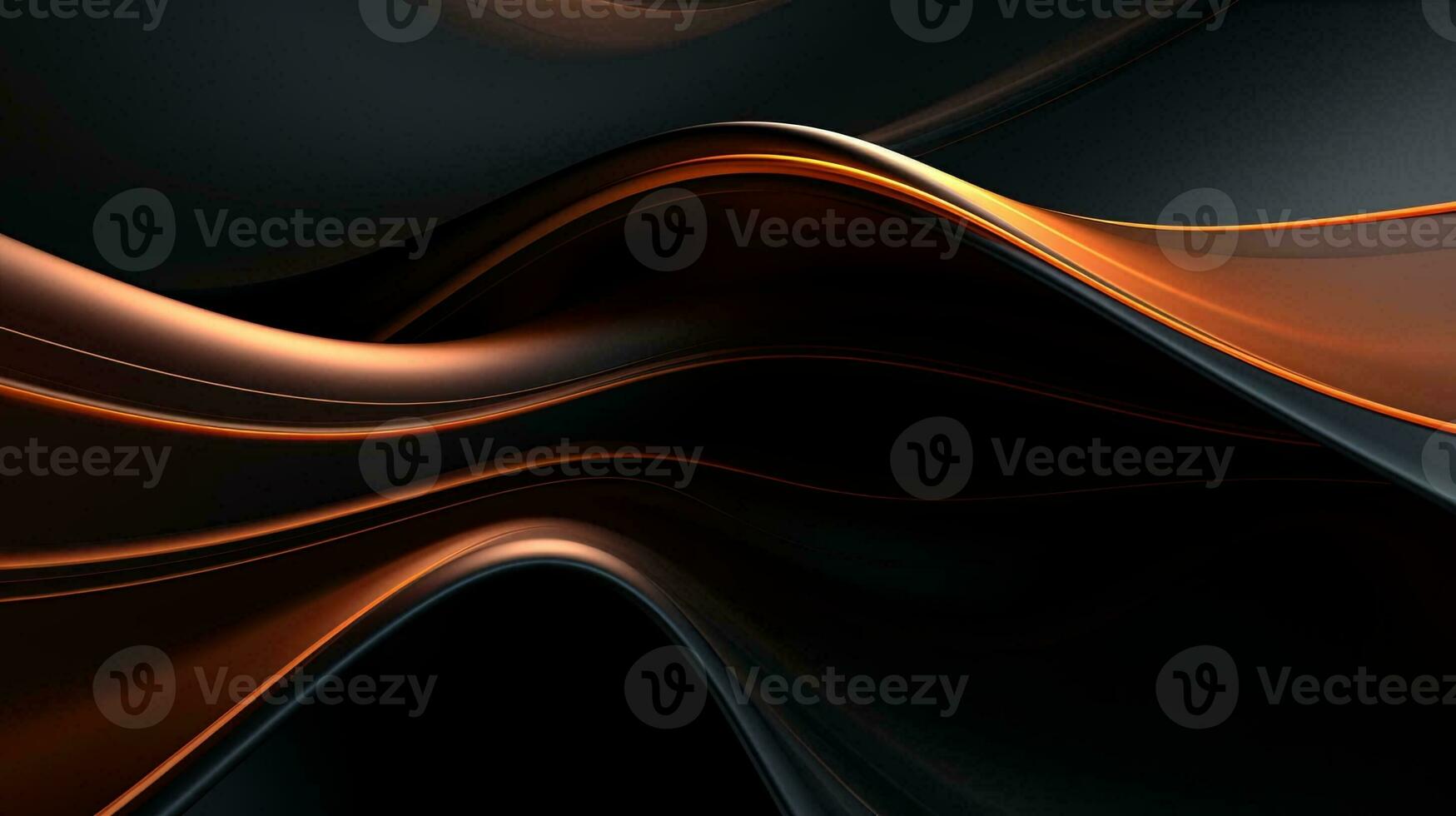 Layered texture of dark colors 3D layers. Cover layout design template. Abstract realistic decoration textured with cardboard wavy layers. Black abstract background. photo