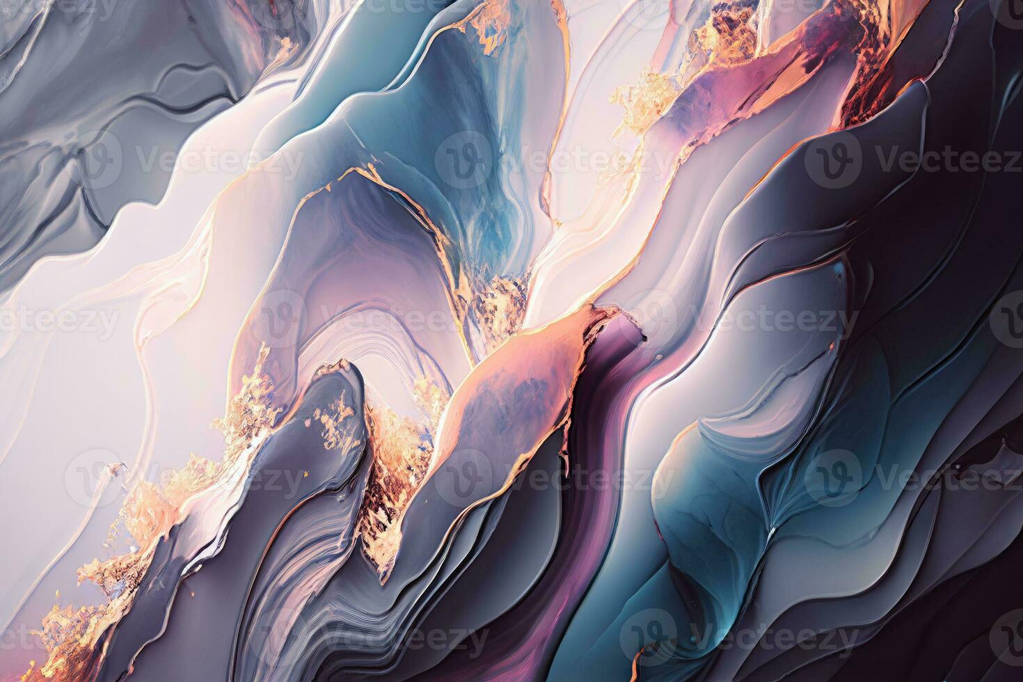 Alcohol ink abstract painting. Style incorporates the swirls of marble or the ripples of agate. Used as a trendy background for wallpapers, posters, cards, invitations, websites. photo