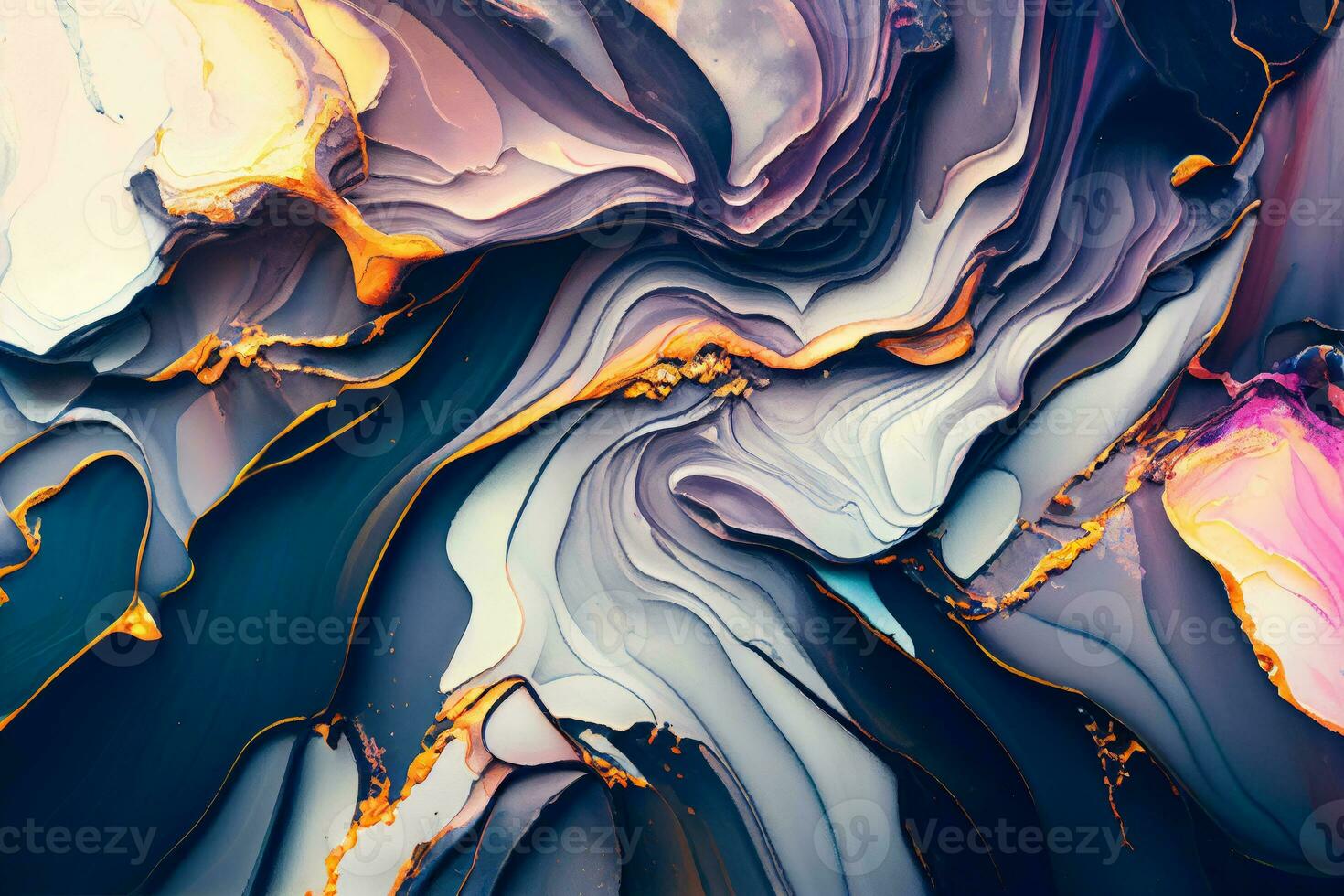 Alcohol ink abstract painting. Style incorporates the swirls of marble or the ripples of agate. Used as a trendy background for wallpapers, posters, cards, invitations, websites. photo