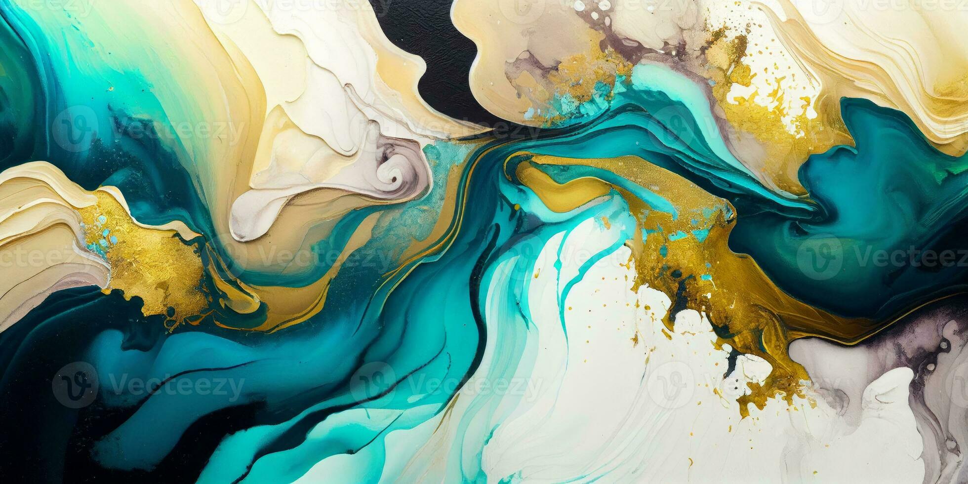 Set of Alcohol ink abstract painting. Style incorporates the swirls of marble or the ripples of agate. Used as a trendy background for wallpapers, posters, cards, invitations, websites. photo