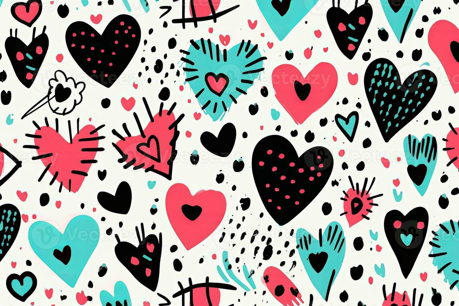 Set of Valentine's day in boho style. Illustrations of heart, flower wreath, feathers, frames and bird. Collection for valentine, card or postcard photo