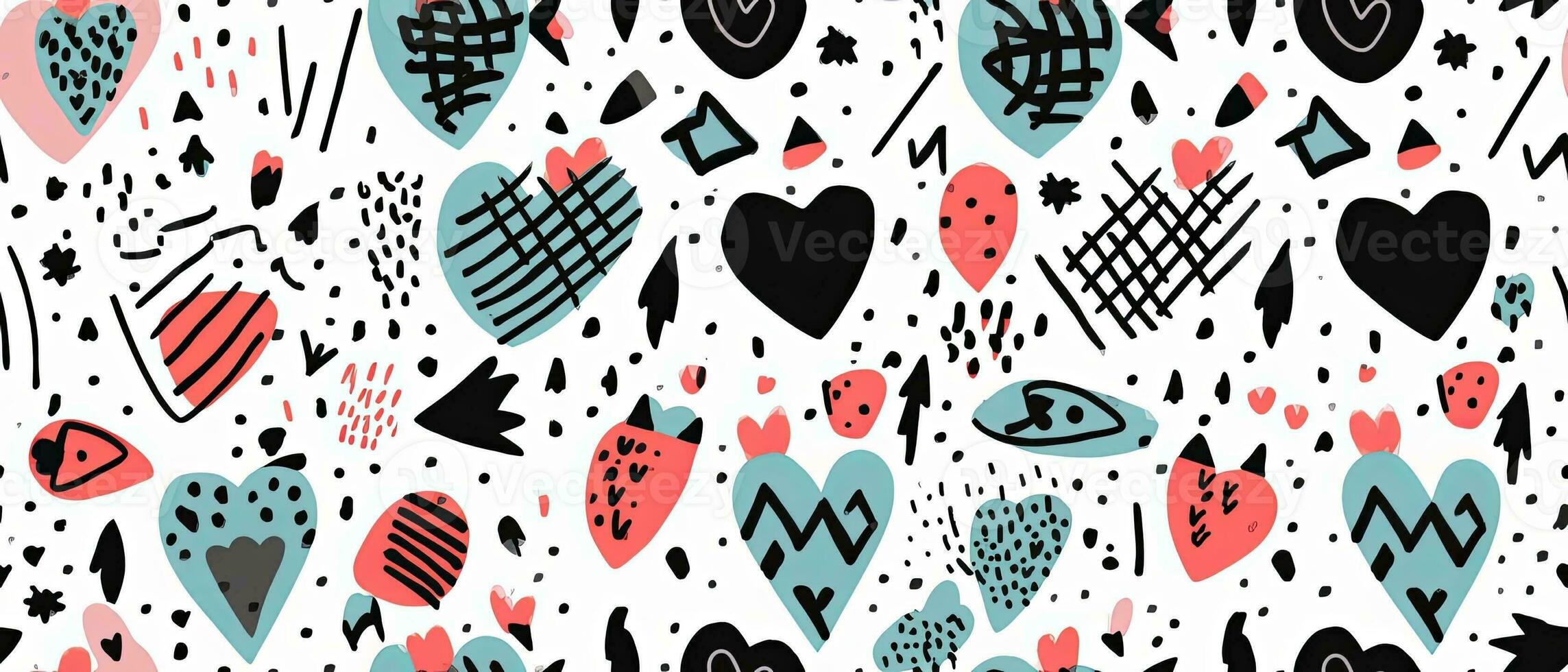 Set of Valentine's day in boho style. Illustrations of heart, flower wreath, feathers, frames and bird. Collection for valentine, card or postcard photo