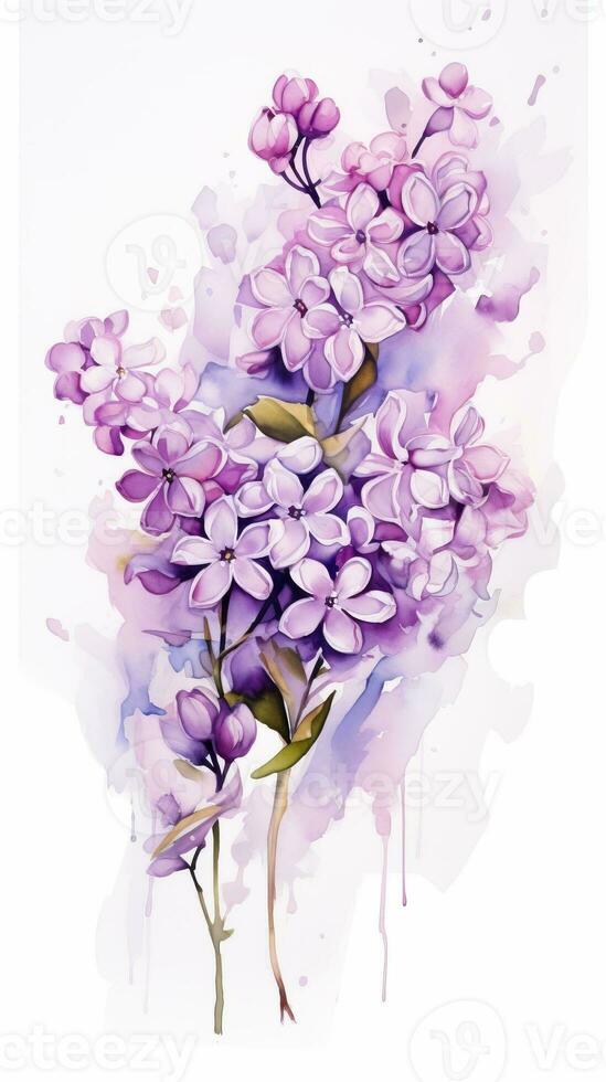 Colorful watercolor art. Isolated on white background. In a realistic manner, colorful, rainbow. Ideal for teaching materials, books and nature-themed designs. Paint splash icons. created by AI photo