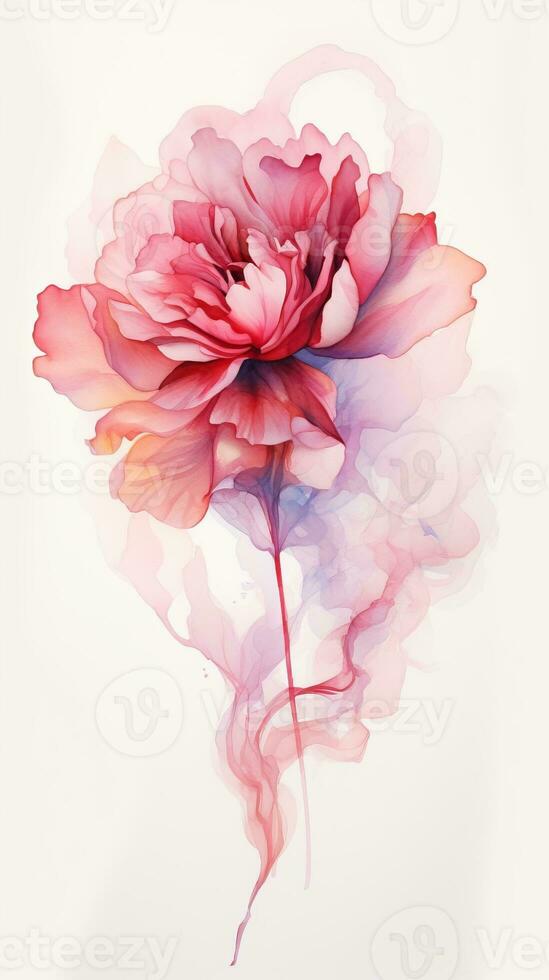 Colorful watercolor art. Isolated on white background. In a realistic manner, colorful, rainbow. Ideal for teaching materials, books and nature-themed designs. Paint splash icons. created by AI photo