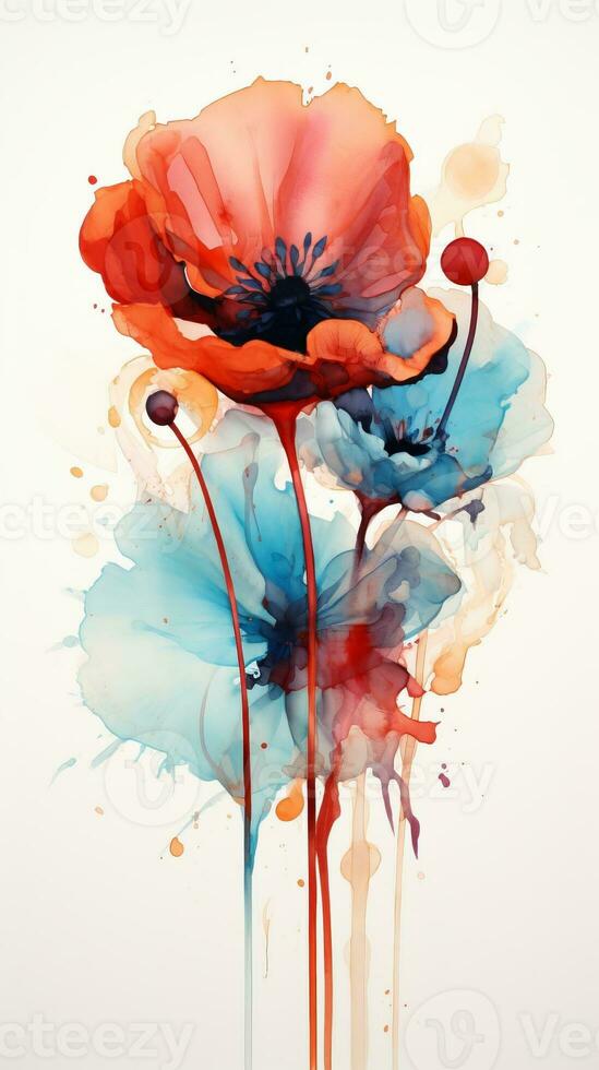 Colorful watercolor art. Isolated on white background. In a realistic manner, colorful, rainbow. Ideal for teaching materials, books and nature-themed designs. Paint splash icons. created by AI photo
