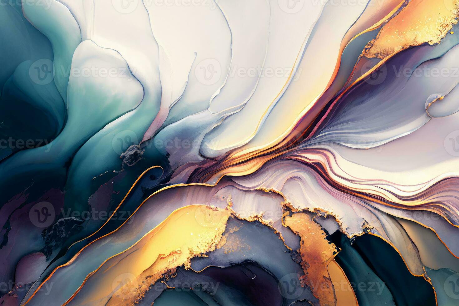 Alcohol ink abstract painting. Style incorporates the swirls of marble or the ripples of agate. Used as a trendy background for wallpapers, posters, cards, invitations, websites. photo