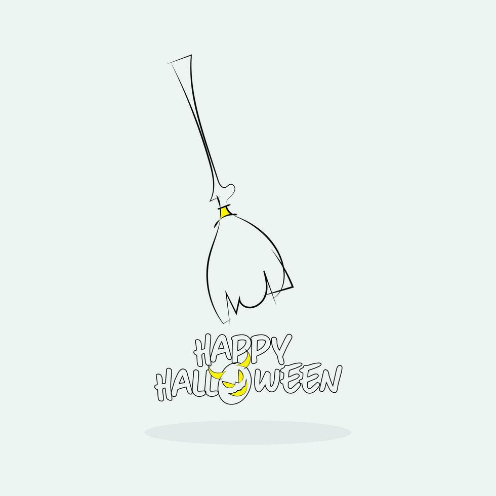 Halloween ornament isolated on white background, vector illustration. Design element.